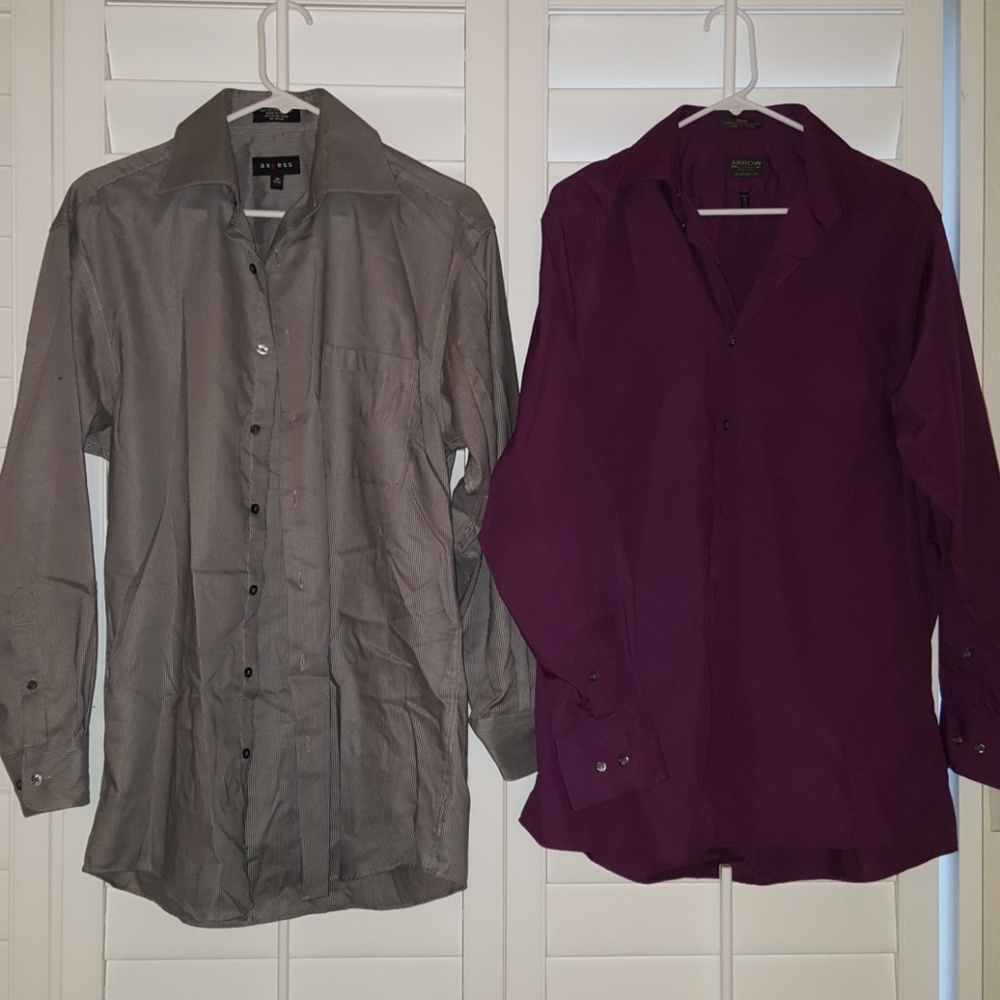 2 for 1 men's formal shirts NWOT